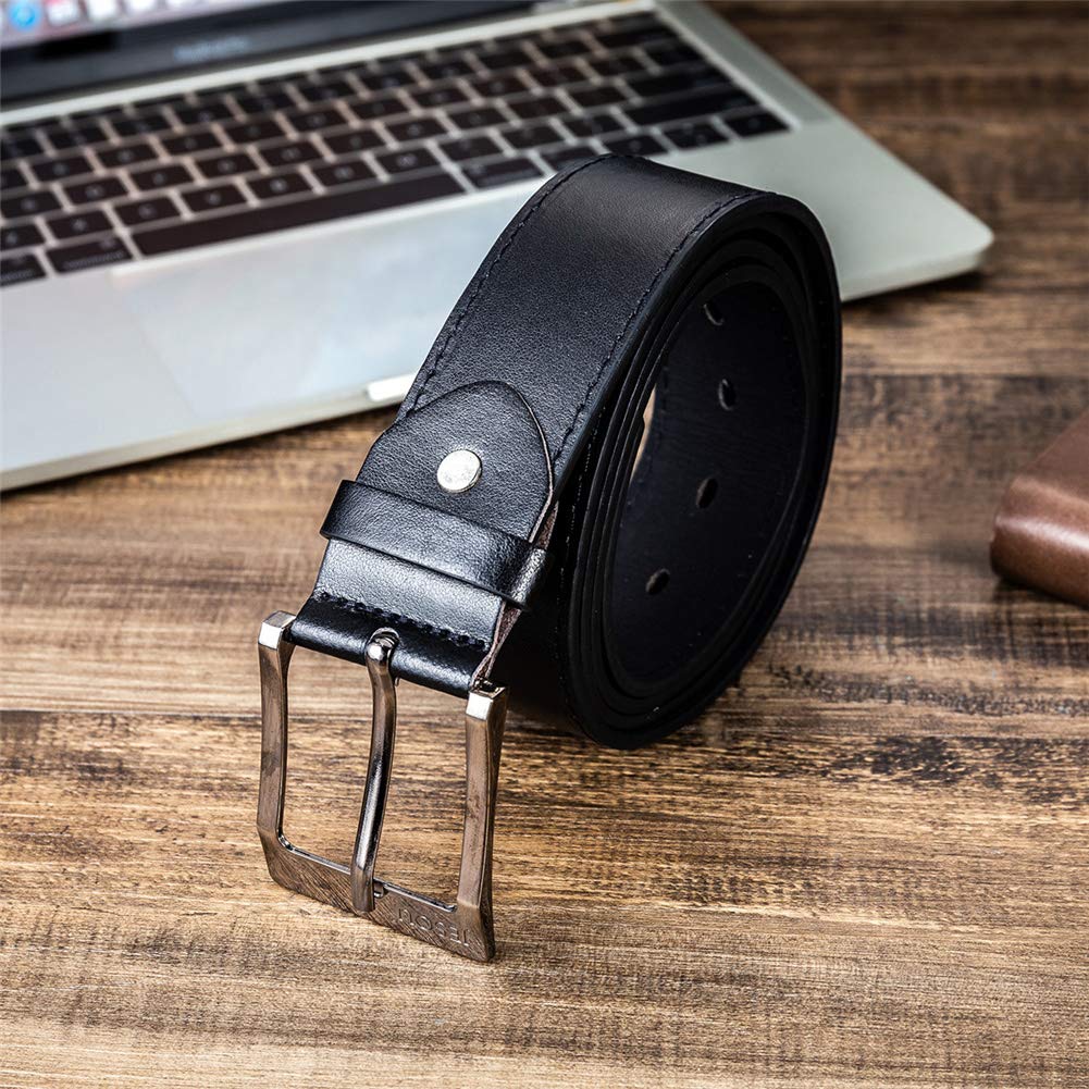 Belt Men Leather Black Set with Wallet Keychain Ballpoint Pen Sunglasses Watch Set for Men, Birthday Gifts for Boyfriend Husband Dad, Valentines Day Gifts for Him