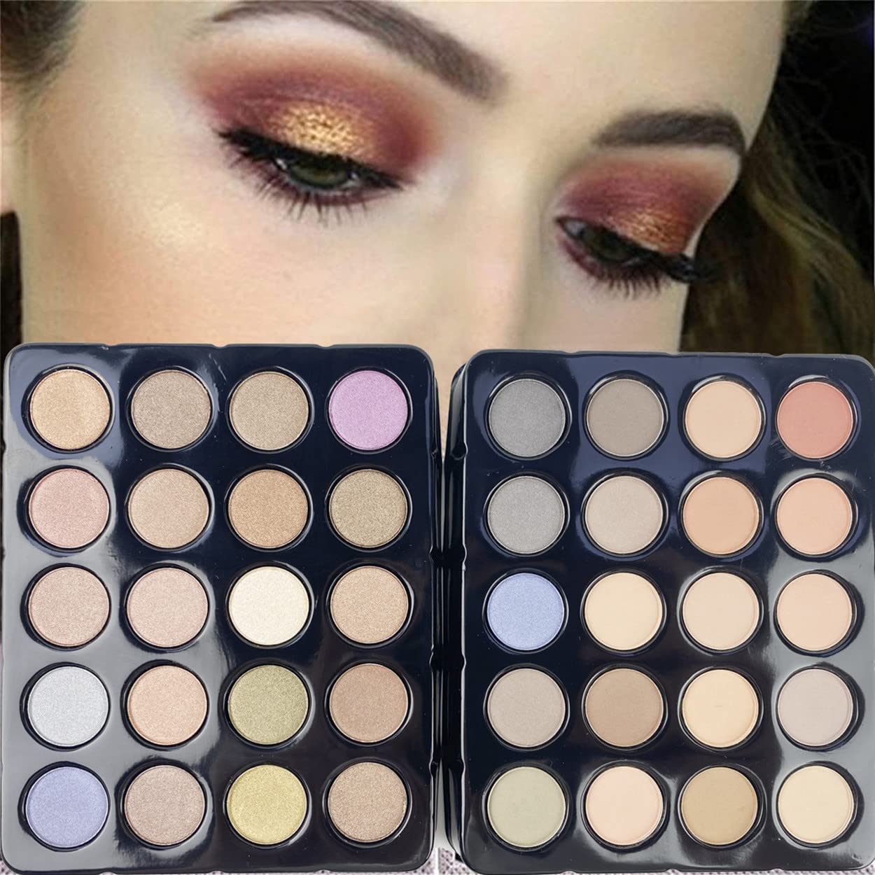 Professional 132 Colors All-in-one Makeup Palette Cosmetic Contouring Kit Combination with Eyeshadow, Cream Concealer, Eyebrow Powder, Lip Gloss Blusher and Pressed Powder