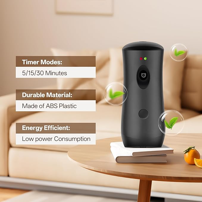 8 PACK Automatic Air Freshener Spray Dispenser Free Standing Wall Mounted for Homes, Bedrooms, Bathrooms, Offices, Hotels