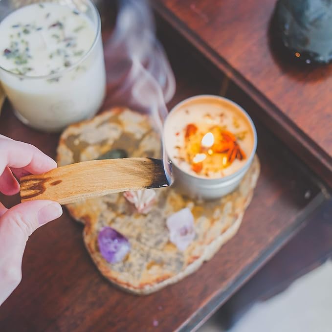 Organic Palo Santo Incense Sticks - 20 PACK - Chakra Meditation Cleansing Stress Relief - Sustainably Harvested Incense Burning Sticks
