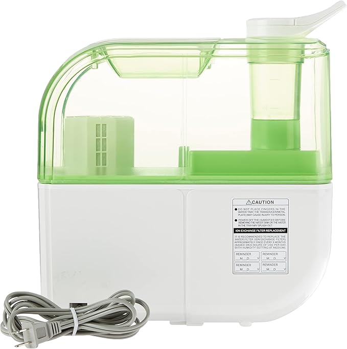 SPT SU-4010G Dual Mist Humidifier with ION Exchange Filter, Green