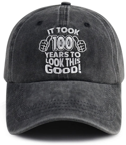 100th Birthday Decorations Baseball Cap for Women Men, Vintage 1924 Old Lives Matter Hat, Adjust 100 Year Party Supplies, Funny Retirement 100 Birthday Gifts for Dad Mom Grandpa Grandma Senior Citizen