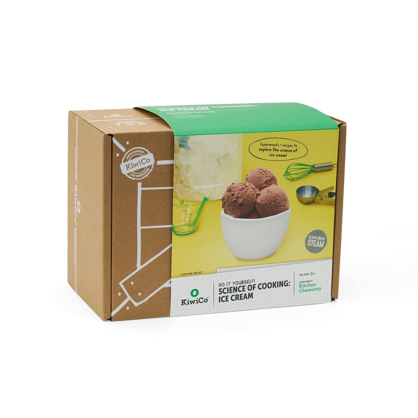 KiwiCo - Science of Cooking: Ice Cream, Learning Cooking Through Chemistry Project, Ages 5+