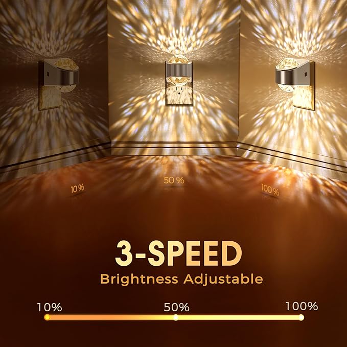 Briignite Night Light, Sliver Night Lights Plug into Wall, LED Projector Night Light, Soft White for Bedroom, Dimmable Brightness Dusk to Dawn Nightlight for Kids, Bathroom, Gaming Room, Home Decor