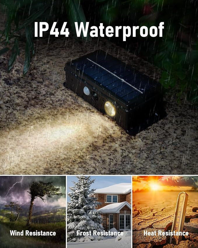 Solar Stair Lights Outdoor Waterproof Motion Sensor Solar Step Light 5 Modes for Stair, Step, Deck, Walkway, Pathway Warm White 8 Pack