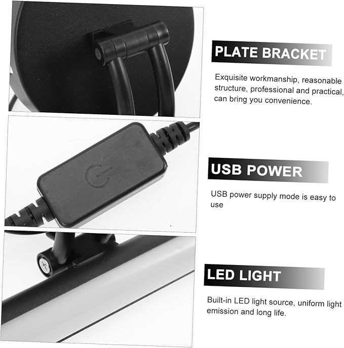 VILLCASE Makeup Mirror LED Front Light with Charging Brightness for Bathroom and Bedroom Three Color Temperature Wall Lamp for Dressing Table and Mirror Cabinet