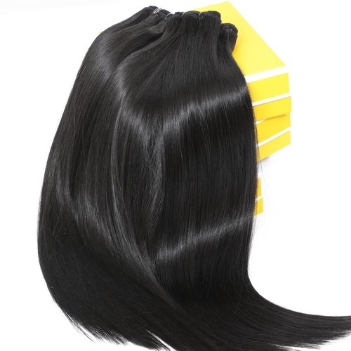 Urbeauty Raw Bundles Human Hair, No Tangle Shedding, Keep Texture Silky Soft after 89 Times Washes, 16A Raw Indian Hair Bundles Triple Lifespan Chemical Free Unprocessed Natural Raw Hair