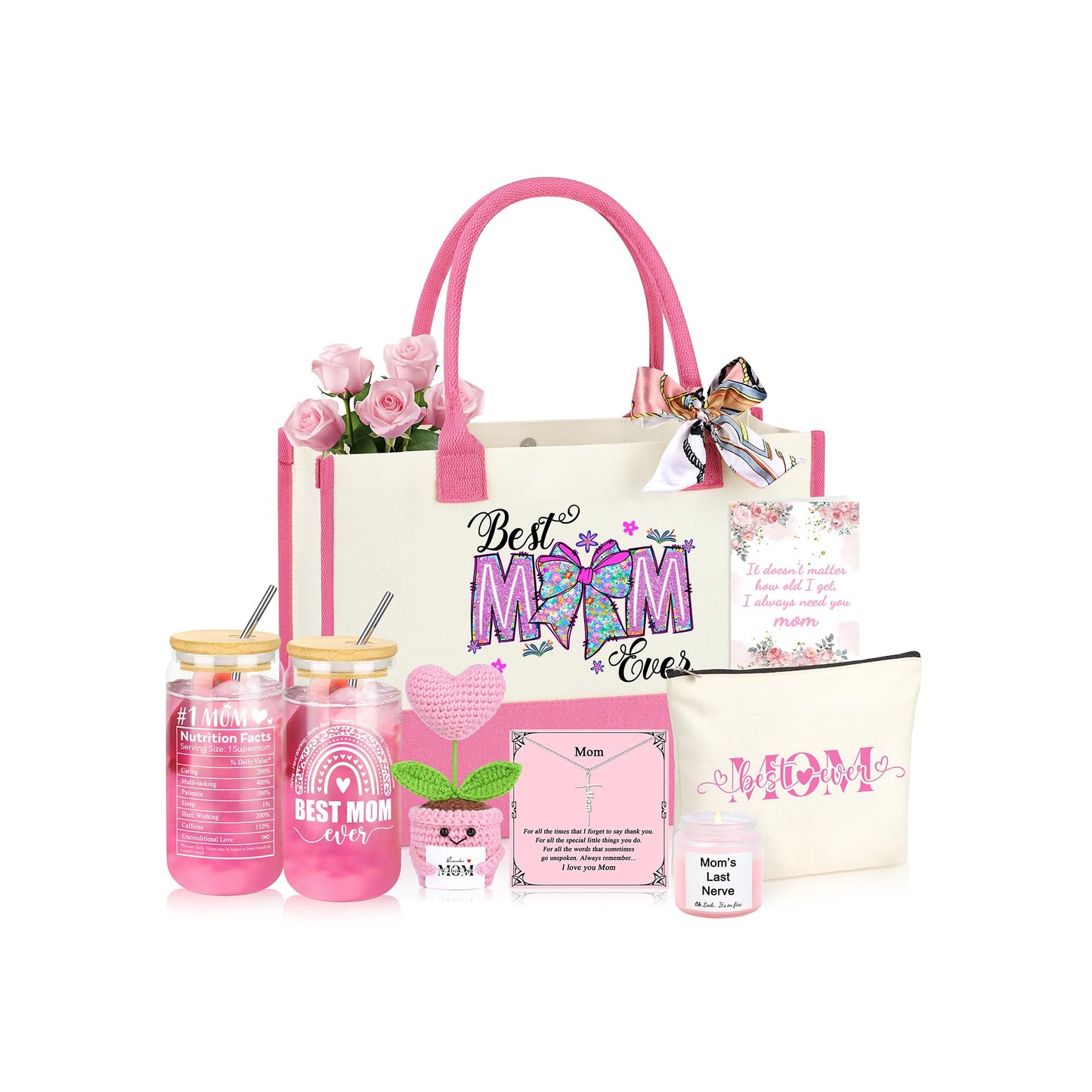 Mom Gifts, Birthday Christmas Mothers Day Unique Gifts for Mom from Daughter Son Set of 7