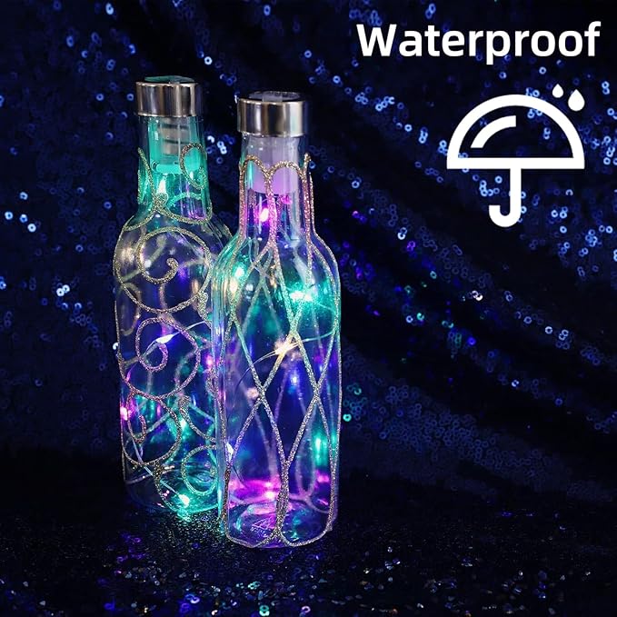 6 Pack Easter Fairy Lights Battery Operated - Easter Decor 7ft 20 LED Copper Wire Mini pastel String Light Firefly for Mason Jars DIY Crafts Christmas Wedding Party Centerpiece Table Easter Decor