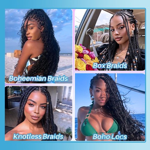 Human Braiding Hair Boho Braids Human Hair 110g 24 Inch Deep Water Wave Bulk Human Hair for Braiding No Weft Bundle 12A Brazilian Virgin Curly Hair Extensions Wet and Wavy Human Braiding Hair