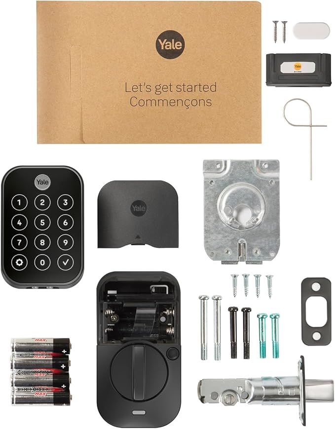 Yale Assure Lock 2 Touch Deadbolt, Black Suede Key-Free Smart Entry Door Lock with Wi-Fi Connected Touchscreen Keypad and Fingerprint Scanner for Code Entry and Remote Access, YRD450-F-WF1-BSP