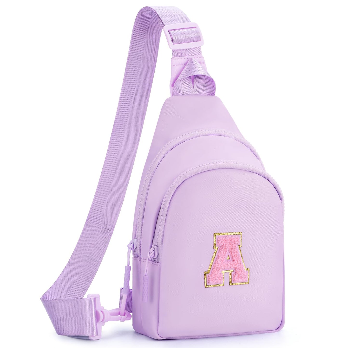 Fystdtote Birthday Gift for 5 6 7 8 9 10 11 12 13 14 15 16 Year Old Girls Fanny Pack Crossbody Bags for Women,Cute Trendy Stuff - Lavender,A