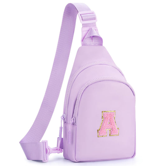 Fystdtote Birthday Gift for 5 6 7 8 9 10 11 12 13 14 15 16 Year Old Girls Fanny Pack Crossbody Bags for Women,Cute Trendy Stuff - Lavender,A