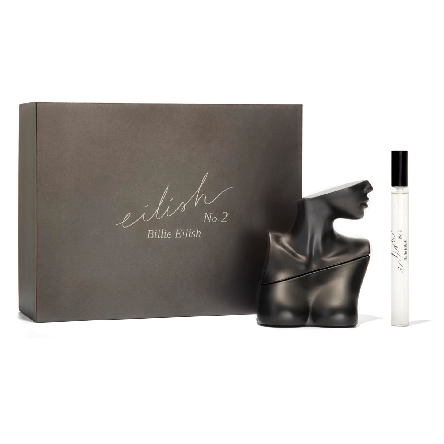 Billie Eilish No. 2 Eau de Parfum Fragrance Gift Set for Women, Woody + Floral Fragrance, Notes of Apple Blossom, Wild Poppy Flower and Palo Santo, Set Includes 3.4 Fl Oz & 0.33 Fl Oz