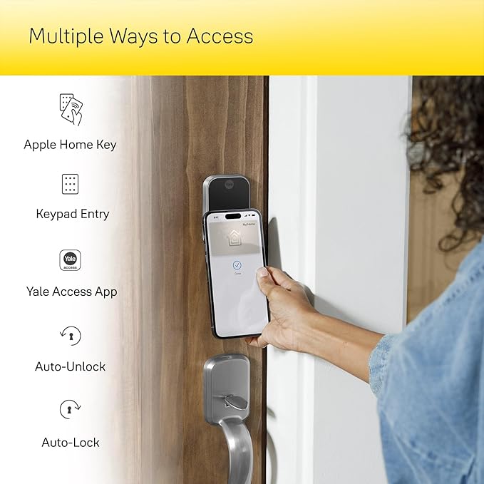 Yale Assure Lock 2 Touch Deadbolt, Lifetime Brass Key-Free Smart Lock with Wi-Fi Connected Touchscreen Keypad and Fingerprint Scanner for Code Entry and Remote Access, YRD450-F-WF1-P05