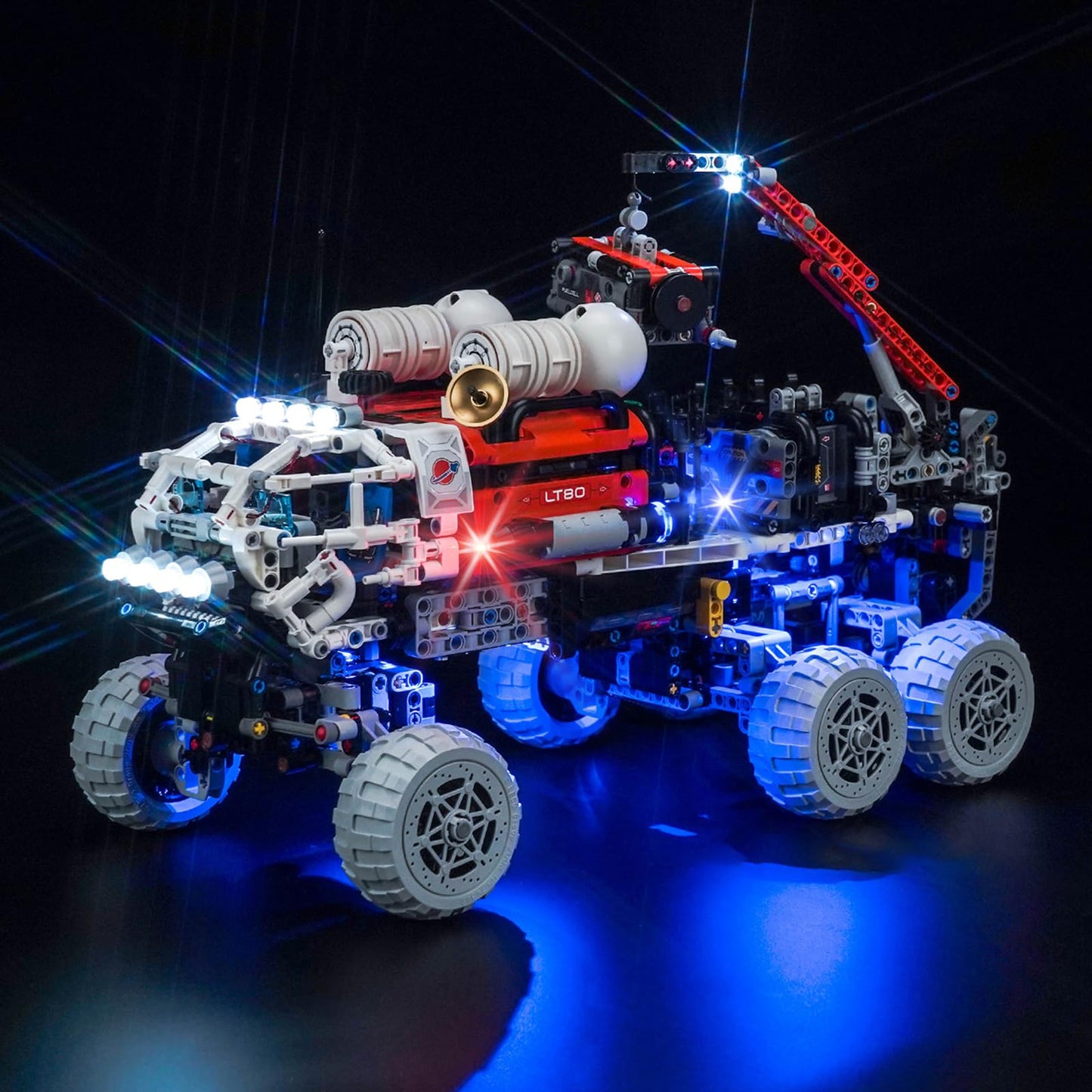 Hilighting Upgraded Led Light Kit for Lego Mars Crew Exploration Rover Building Set, Compatible with Lego 42180 (Model Not Included)