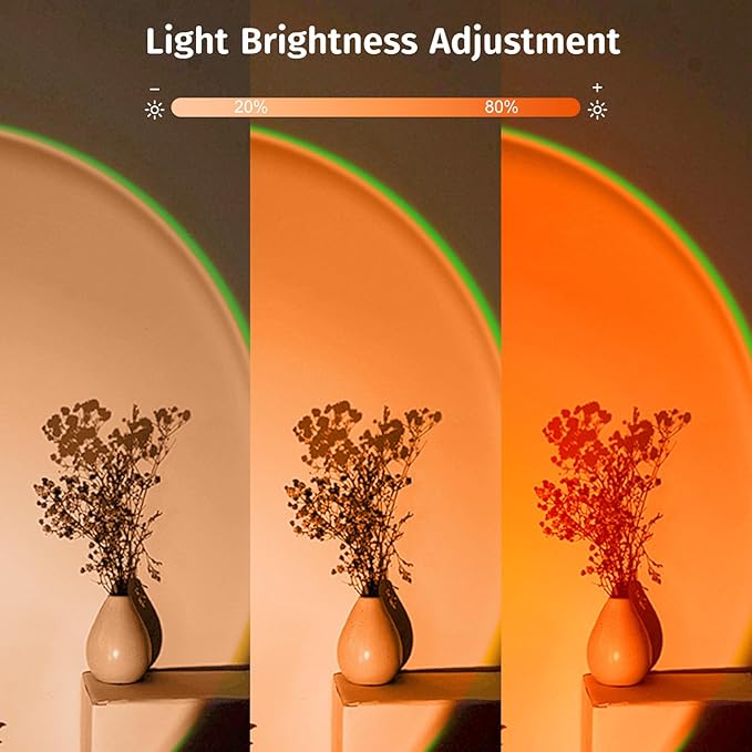 Upgraded Sunset Lamp Projector with APP Control, Endless Color Changing Led Lamp Night Light, Mood Lighting Sunlight Sunset Lamps for Bedroom Decor/Room Decor/Living Room/Christmas Gifts/Party