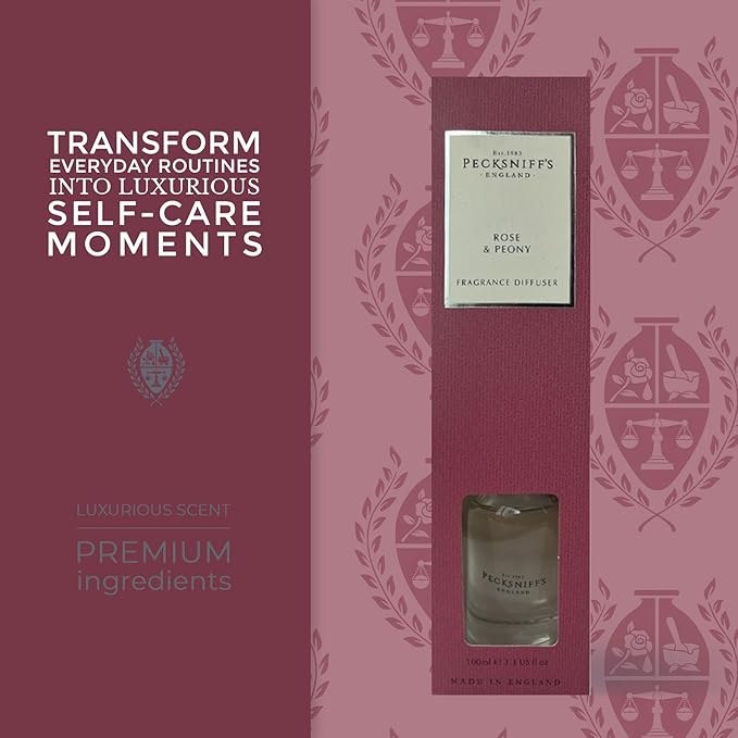 Pecksniff's Rose & Peony Diffuser | 200 ml/6.76 Fl Oz