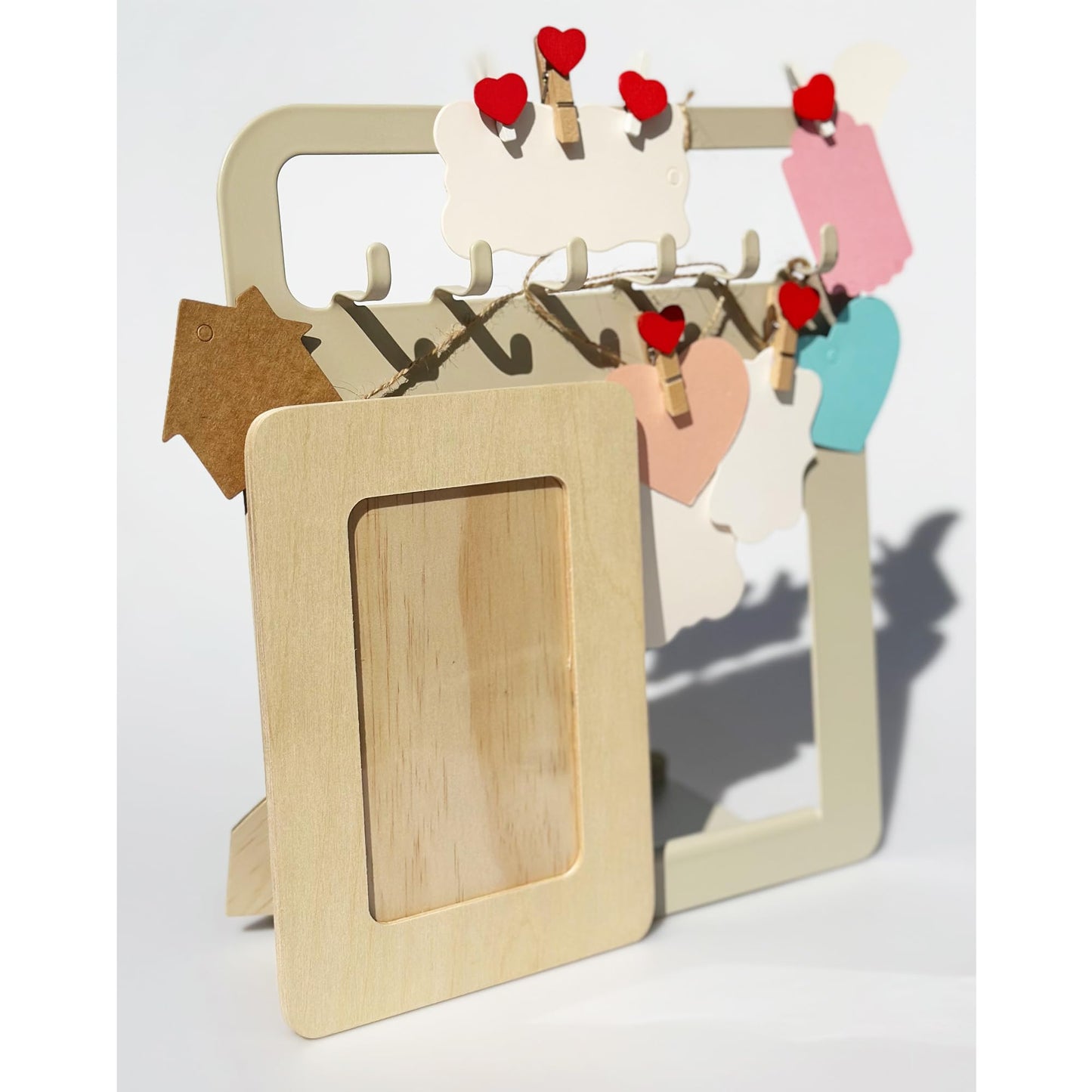 LWR CRAFTS Wooden DIY Photo Frame 4" x 6"" Pack of 2"