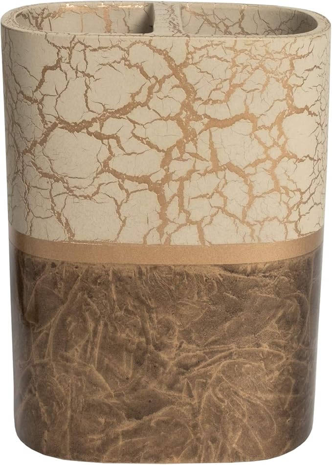 Sweet Home Collection Bathroom Accessories Collection Unique Decorative Beautiful Designs Bath Décor, Toothbrush Holder, Parker