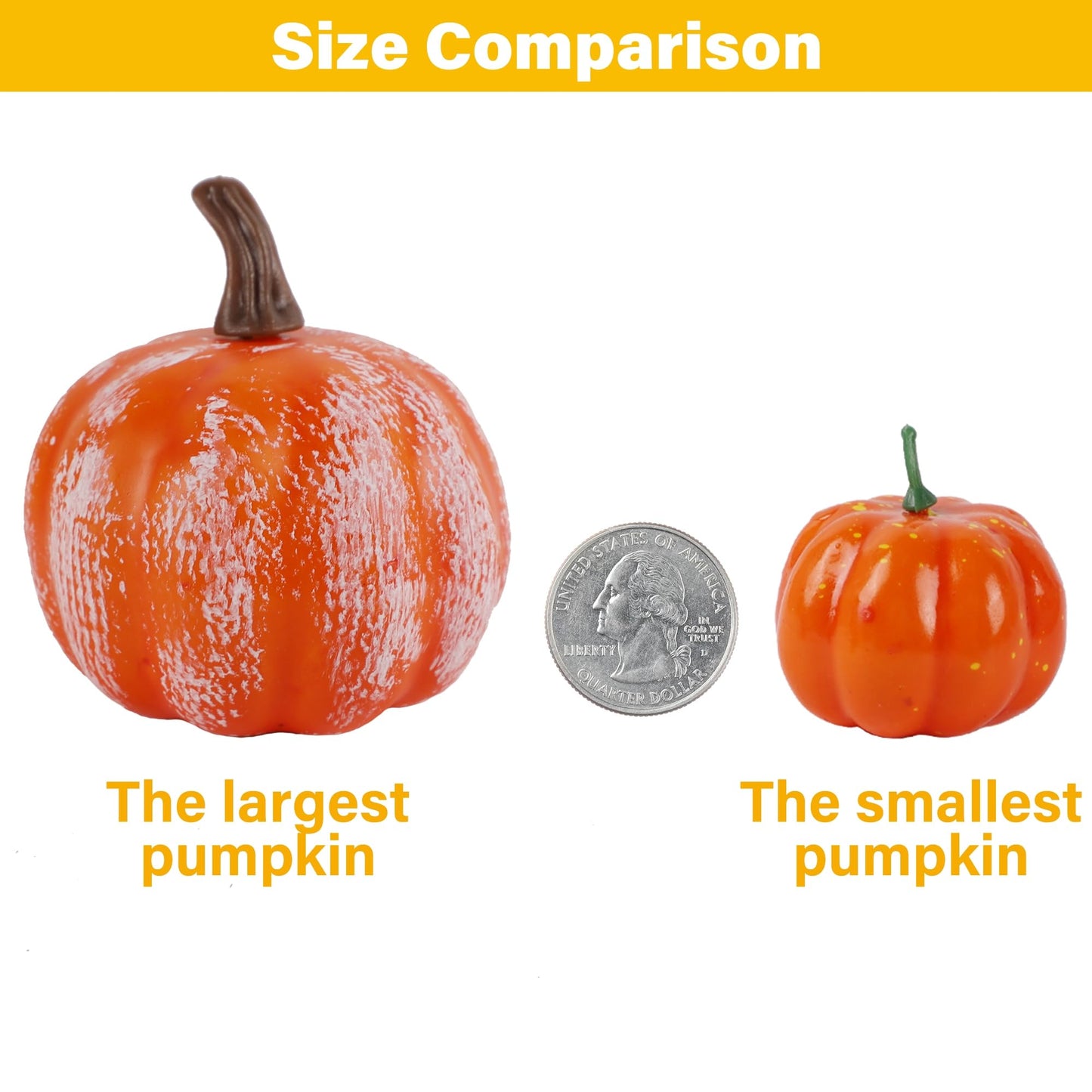 winemana Fall Decorations for Home-6pcs Mini Pumpkins & 2pcs Gourds, 30pcs Leaves & 10pcs Acorns, 2pcs Pinecones Centerpiece Set-Harvest Decor for Table Mantel (Largest: 4.5" x 2.1"")"
