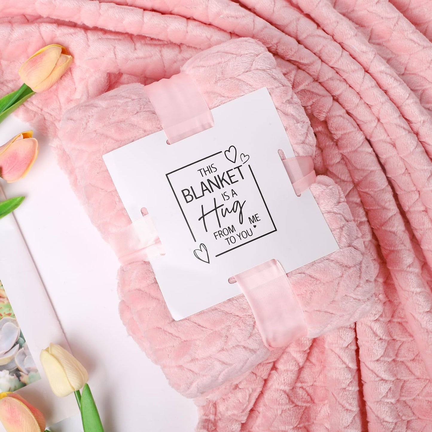 Gift Basket for Women, Best Birthday Gifts Set, Self Care Gift, Care Package, Get Well Soon Gift Box, Unique Ideas Spa Present Kit for Mom Girlfriend Her Sister Wife Friends Woman (Rose)