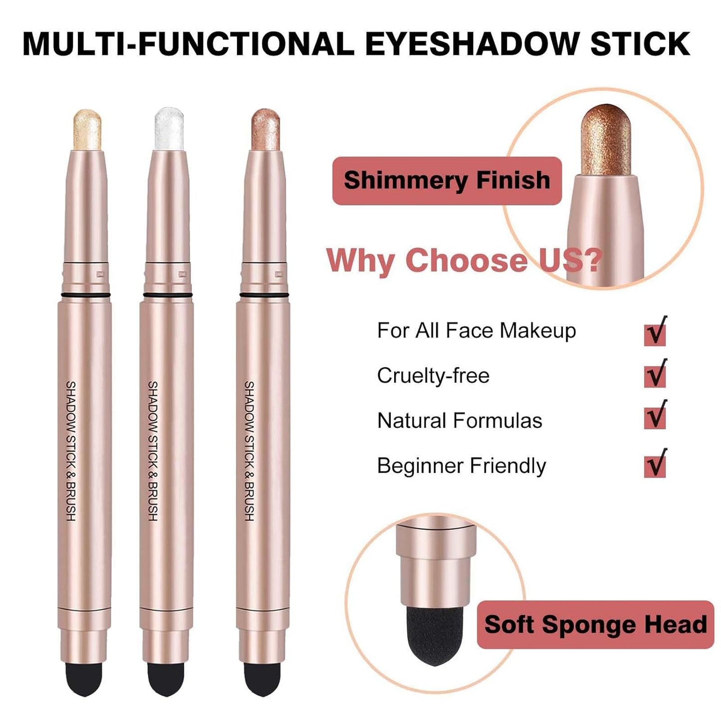 Cream Eyeshadow Stick, Dark Brown, 09#