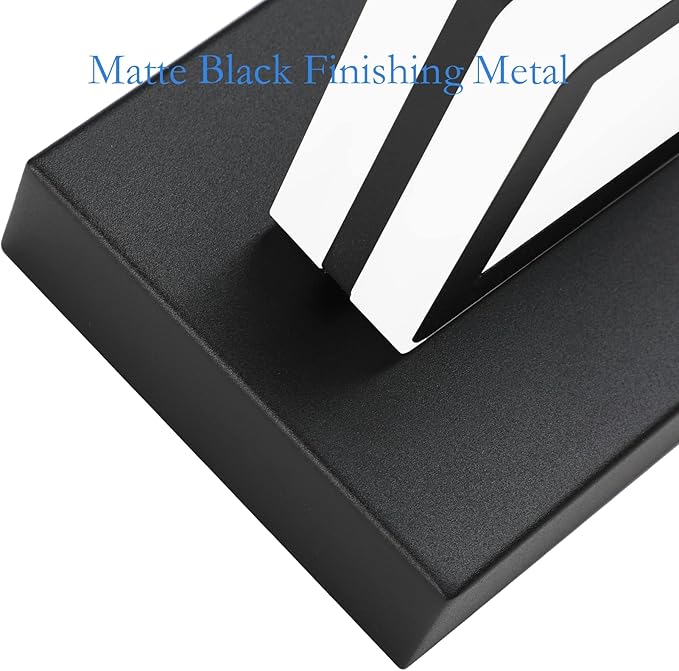 Ralbay Modern LED Bathroom Vanity Lights 4 Lights LED Black Bathoom Wall Lighting Over Mirror Up and Down Acrylic Matte Black Vanity Lights