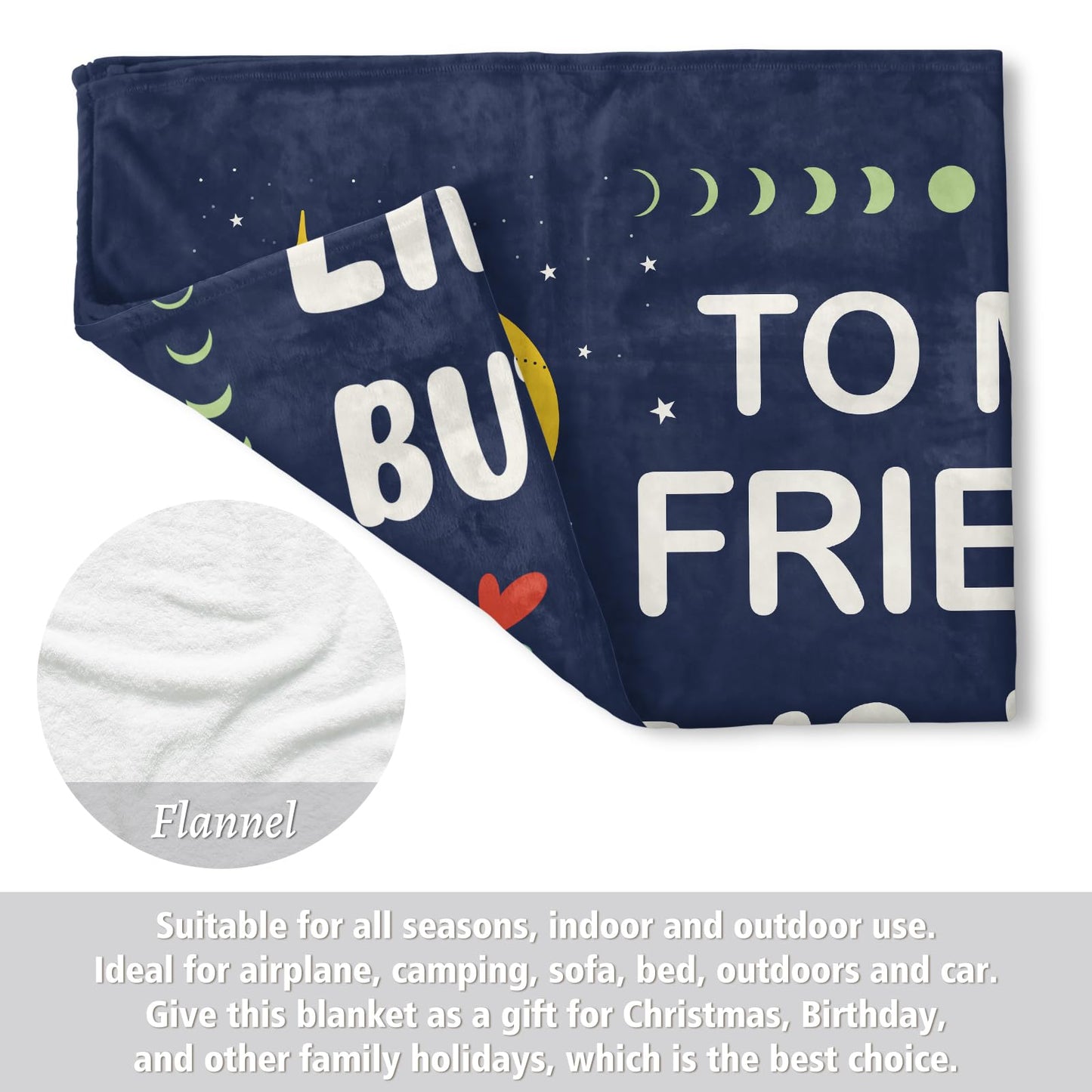 Niyewsor Best Friend Birthday Gifts for Women, Friendship Gifts for Women, Soul Sister, BBF, Bestie, Gift for Friends Female, to My Friend Blanket, 60"x50"