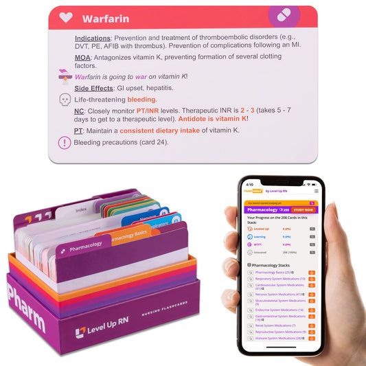 Pharmacology Flash Cards – No Fluff – Nursing School Essentials for Students – 2026 NCLEX ATI HESI Review LPN RN Flash Cards (223 Cards)
