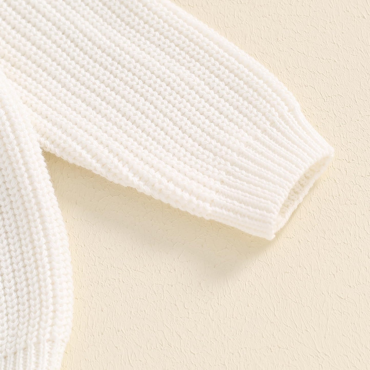 VISGOGO First Birthday Outfit Girl 1st Birthday Boy Gifts Sweatshirt Girls One Birthday Sweater Knitted Tops Fall Winter (A White, 12-18 Months)