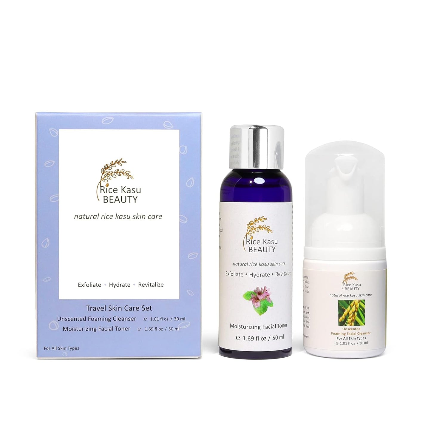 Travel Skin Care Set, Rose Geranium, 2.71 Fluid Ounce