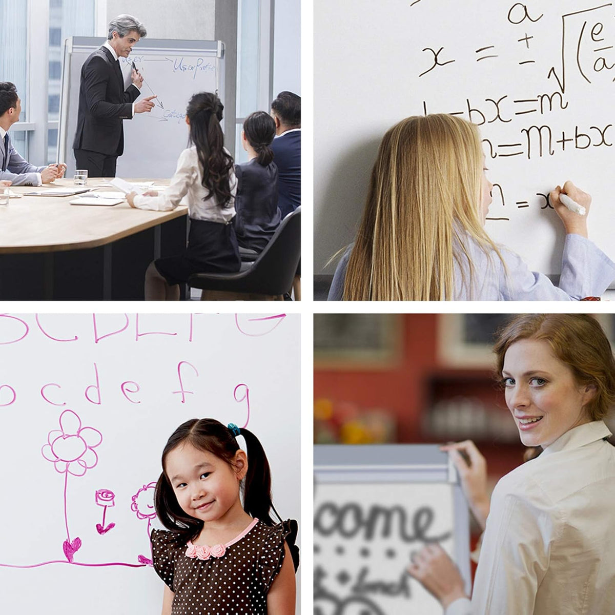 maxtek Easel White Board - Magnetic Tripod Whiteboard Portable Dry Erase Board 36 x 24 inches Flipchart Easel Board Height Adjustable, 3' x 2' Portable White Board