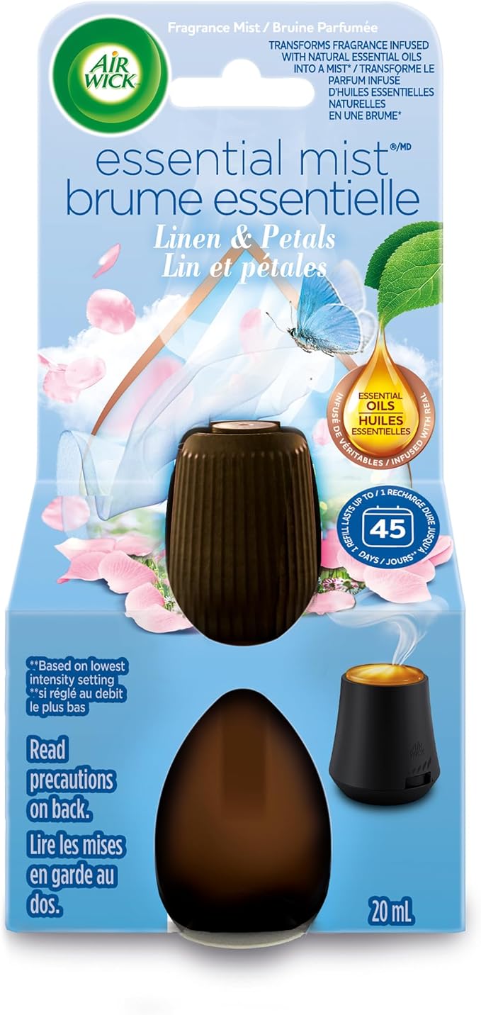 Air Wick Essential Oils Diffuser Mist Refill, Fresh Water Breeze, 1ct, Air Freshener
