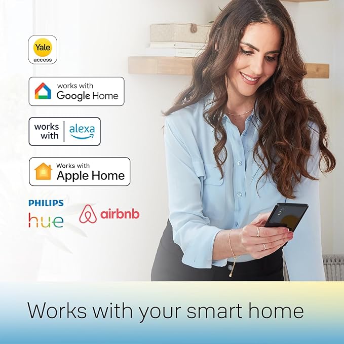 Yale Assure Lock 2 Touch Deadbolt, Satin Nickel Key-Free Fingerprint Smart Door Lock with Wi-Fi Touchscreen Keypad and Fingerprint Scanner for Keyless Entry and Remote Access, YRD430-F-WF1-619