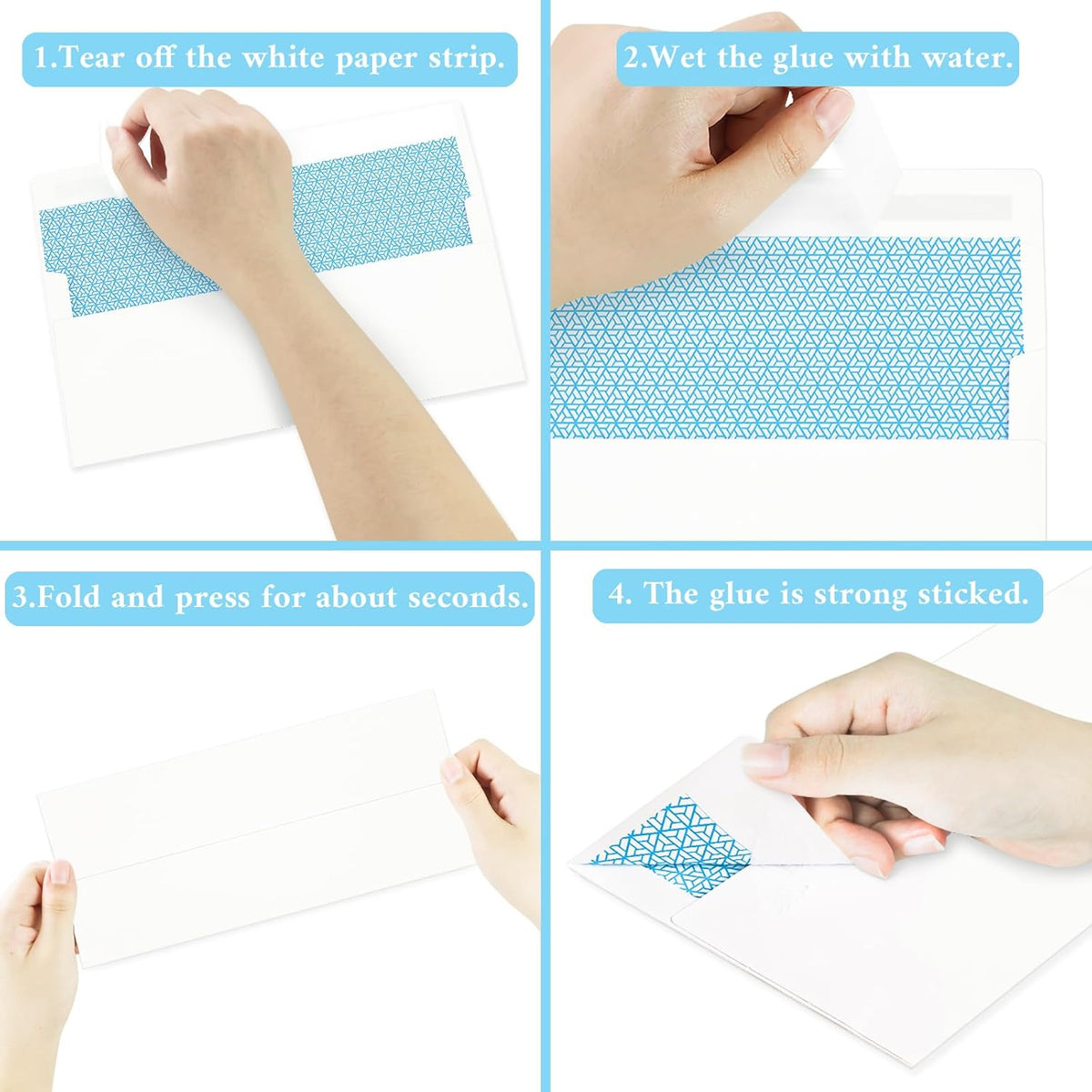 200 Pack #10 Business Envelopes, White Standard Envelopes Self Seal, Letter Size Business Mailing Envelopes for Checks Letters Invoices Statements Birthday Graduation Wedding,4 1/8 x 9 1/2 Inch