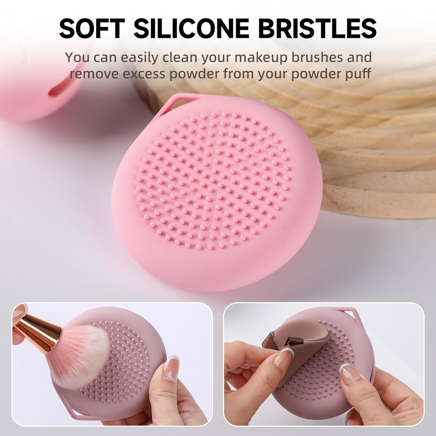 2 Pcs Makeup Sponge Holder,Beauty Blender Case, Powder Puff case, Beauty Blender Holder for Travel (Light Green)