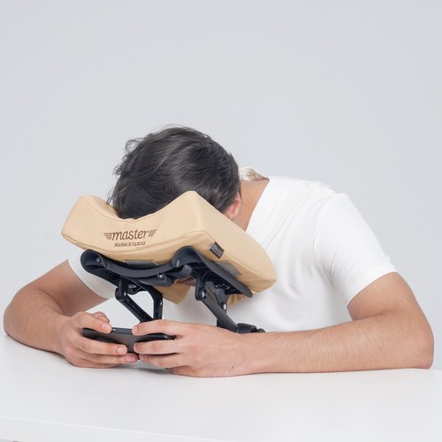 Master Massage Face Cradle, Cresent, Black