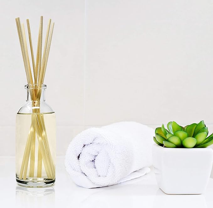 Urban Naturals Crisp White Linen Scented Oil Reed Diffuser Refill | Free Set of Reed Sticks! A Fresh, Clean Cotton Scent, 4 oz
