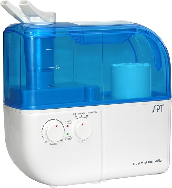 SPT SU-4010 Ultrasonic Dual-Mist Warm/Cool Humidifier with Ion Exchange Filter