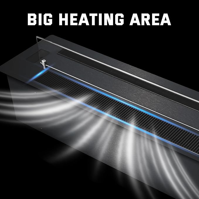 59." 3D Water Vapor Electric Fireplace Heater - Humidifier Function,Smart APP/Remote Control,Colorful Realistic Flame, Decorative Steam Atomizing Fireplace for Home, Office, Hotel & Restaurant
