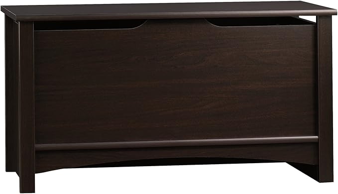 Sauder Shoal Creek Storage Chest, Toy Storage Chest for Living Room, Storage Trunk, in Jamocha Wood