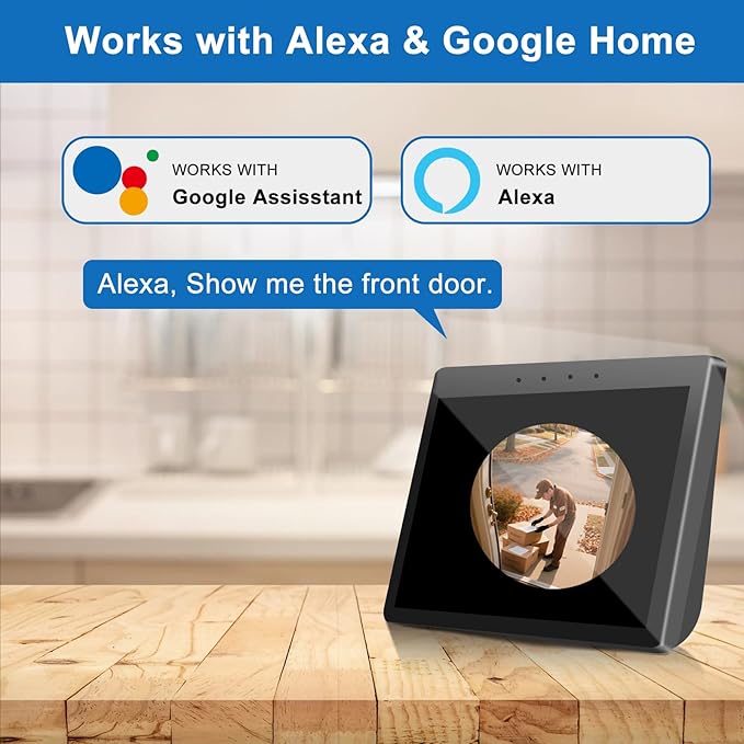 Doorbell Camera Wireless, Head-to-Toe Video - No Subscription Required,2K HD Live View, Two-Way Talk,Smart Video Doorbell with Chime,Battery Powered,Motion Alerts,Works with Alexa &Google(2.4G WiFi)