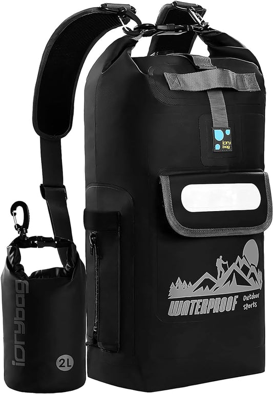 IDRYBAG Dry Bag Backpack Waterproof Floating 20L/30L/40L, Dry Bags Waterproof Backpack for Men, Dry Sack Waterproof Bag