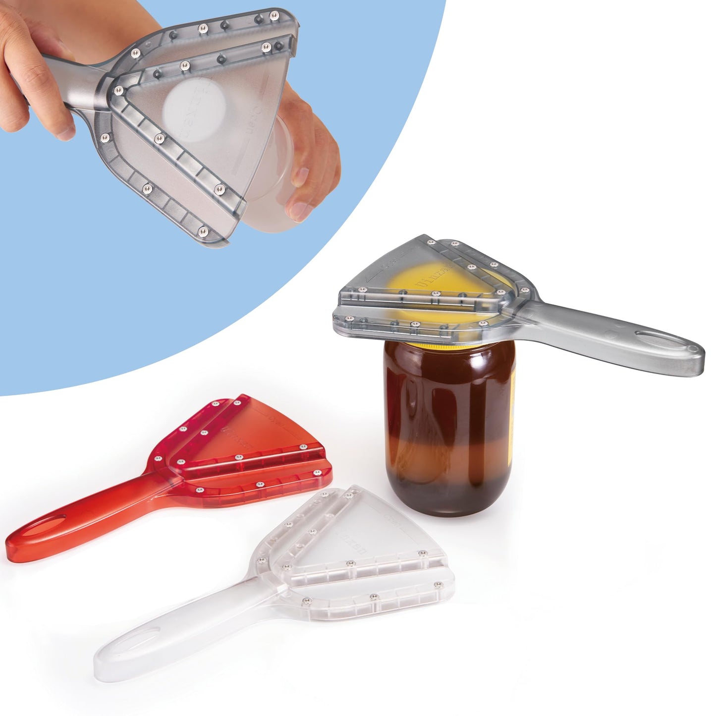 Uinxan Jar Opener for Weak Hand & Seniors with Arthritis,Easy Twist Off Bottle Caps,Patent | Unique Kitchen Gadgets, Christmas Gifts for Elderly/Women/Men (Black)