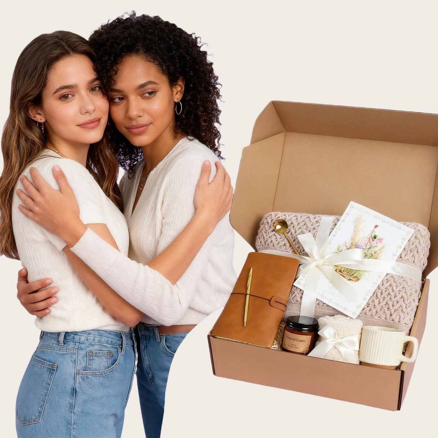 Self Care Gift Baskets for Women, Get Well Soon Gift Package, Thinking of You Sympathy Gift Baskets, Relaxing Care Package After Surgery, Sending Hugs Gifts Idea for Mom Her Friends Sister Coworker