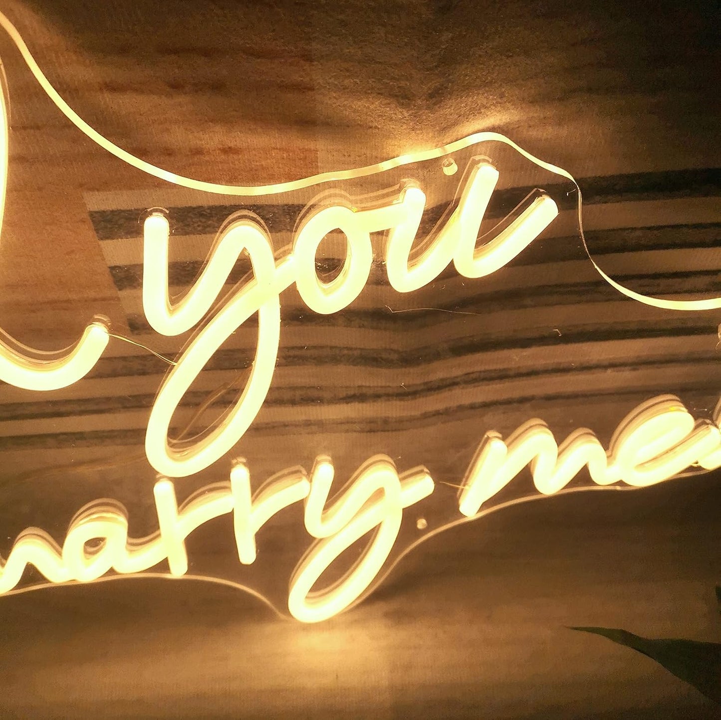 Will You Marry Me Neon Sign 25.2"×15"" Warm White with Lights for Proposal Wedding Decorations Marry Me Sign for Engagement Romantic Neon Sign Wall Art for Wife (25 x 15)"