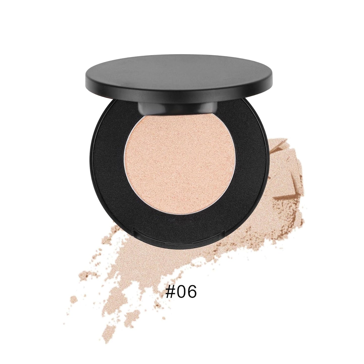 Face Highlighter Powder Palette, Glossy Glitter Illuminator Powder, Shimmer Shades for Face Highlighter Makeup, Highly Pigmented Natural Shiny Highlight Makeup Illuminator Highlighter 6