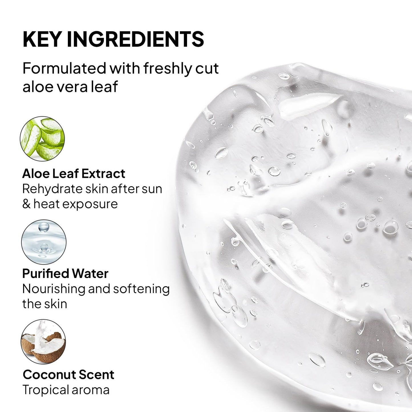 COBA'S DAUGHTER 99% Pure Aloe for Sunburn Relief & After Sun Recovery| Coconut Scented Aloe Vera Gel |Organic Aloe Vera Gel for Face & Body - Hair Hydration & Cooling Lotion (10.6 oz)