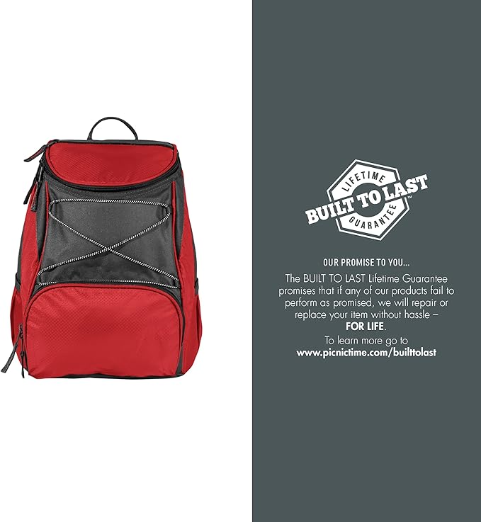 Picnic Time NFL PTX Backpack Cooler - Soft Cooler Backpack - Insulated Lunch Bag
